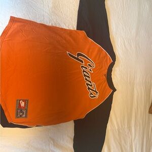 Nike Orange and Black Sports Team Shirt
